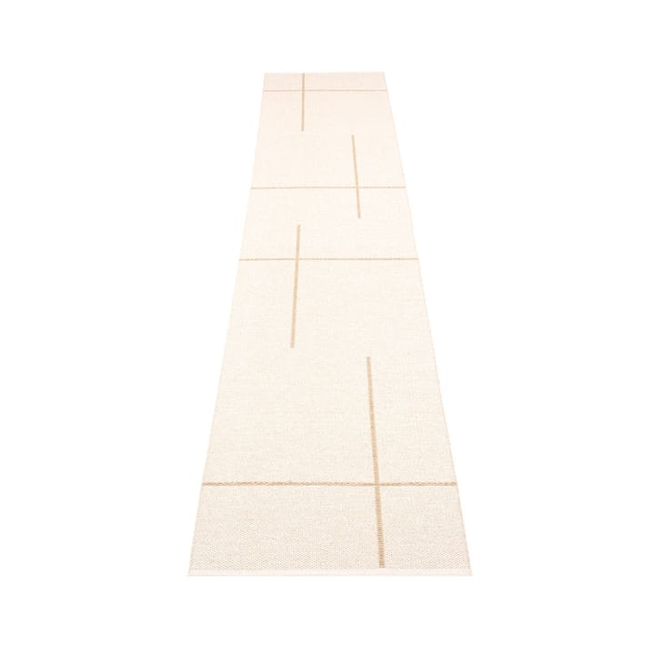 Fred gångmatta, beige, 70x360 cm Pappelina