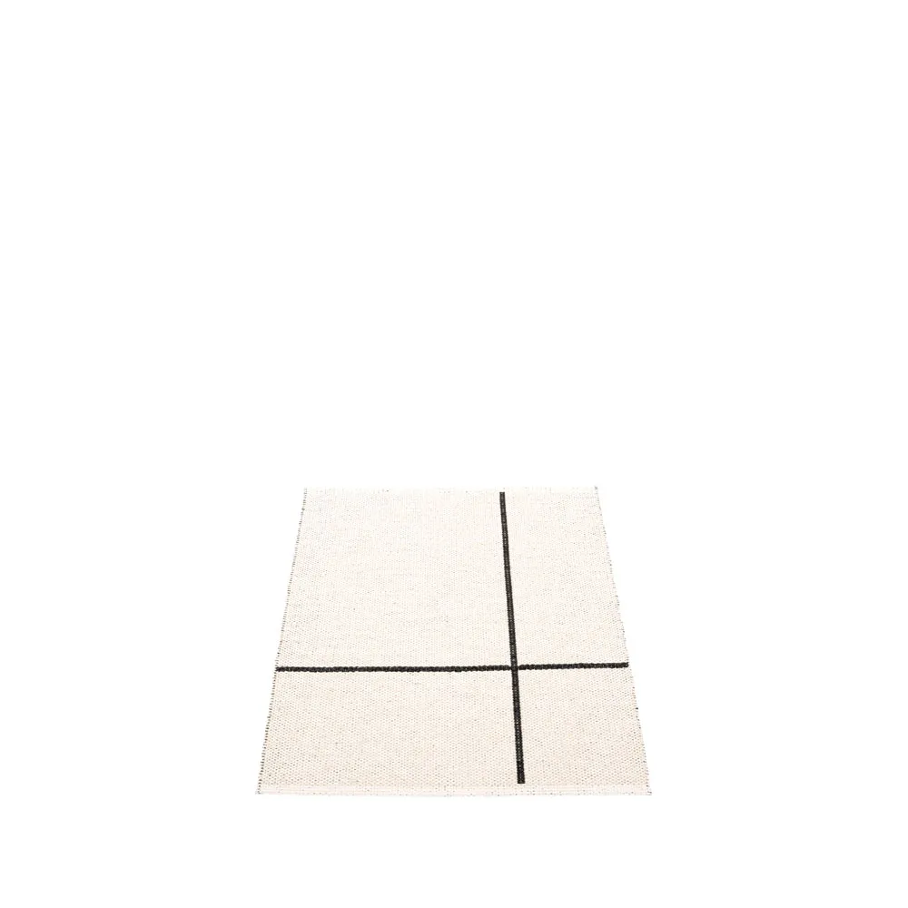 Fred gångmatta, black, 70x90 cm Pappelina