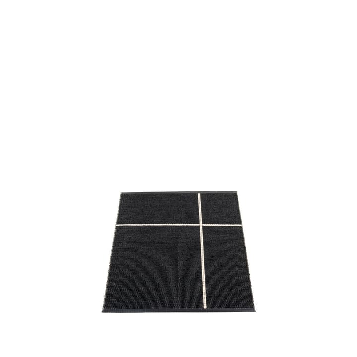 Fred gångmatta - black, 70x90 cm - Pappelina