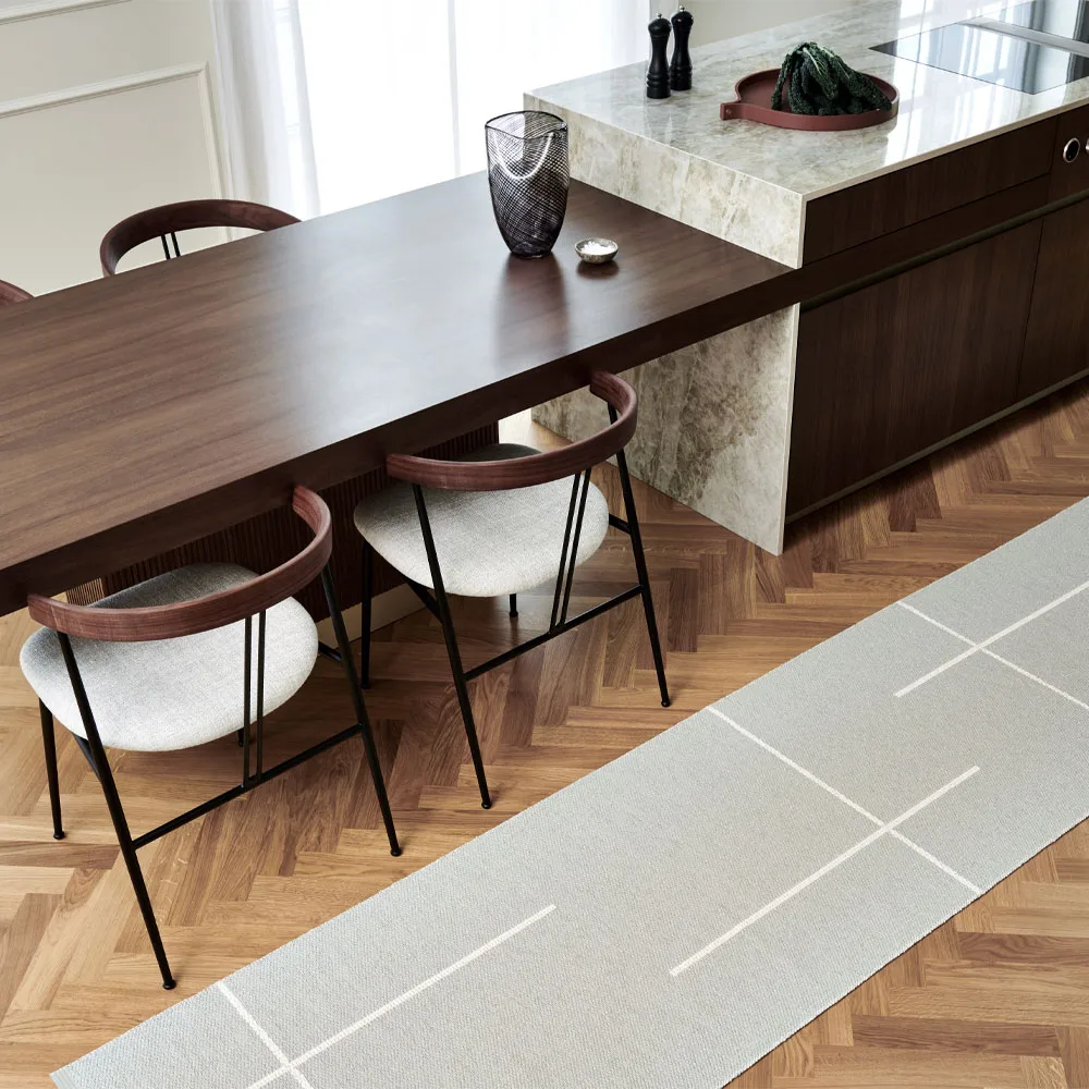 Fred gångmatta, black, 70x90 cm Pappelina