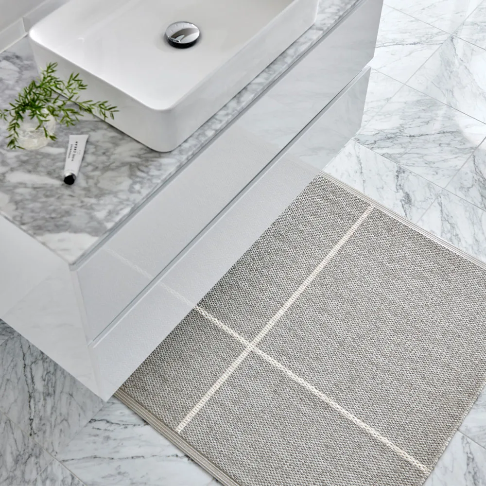 Fred gångmatta, black, 70x90 cm Pappelina