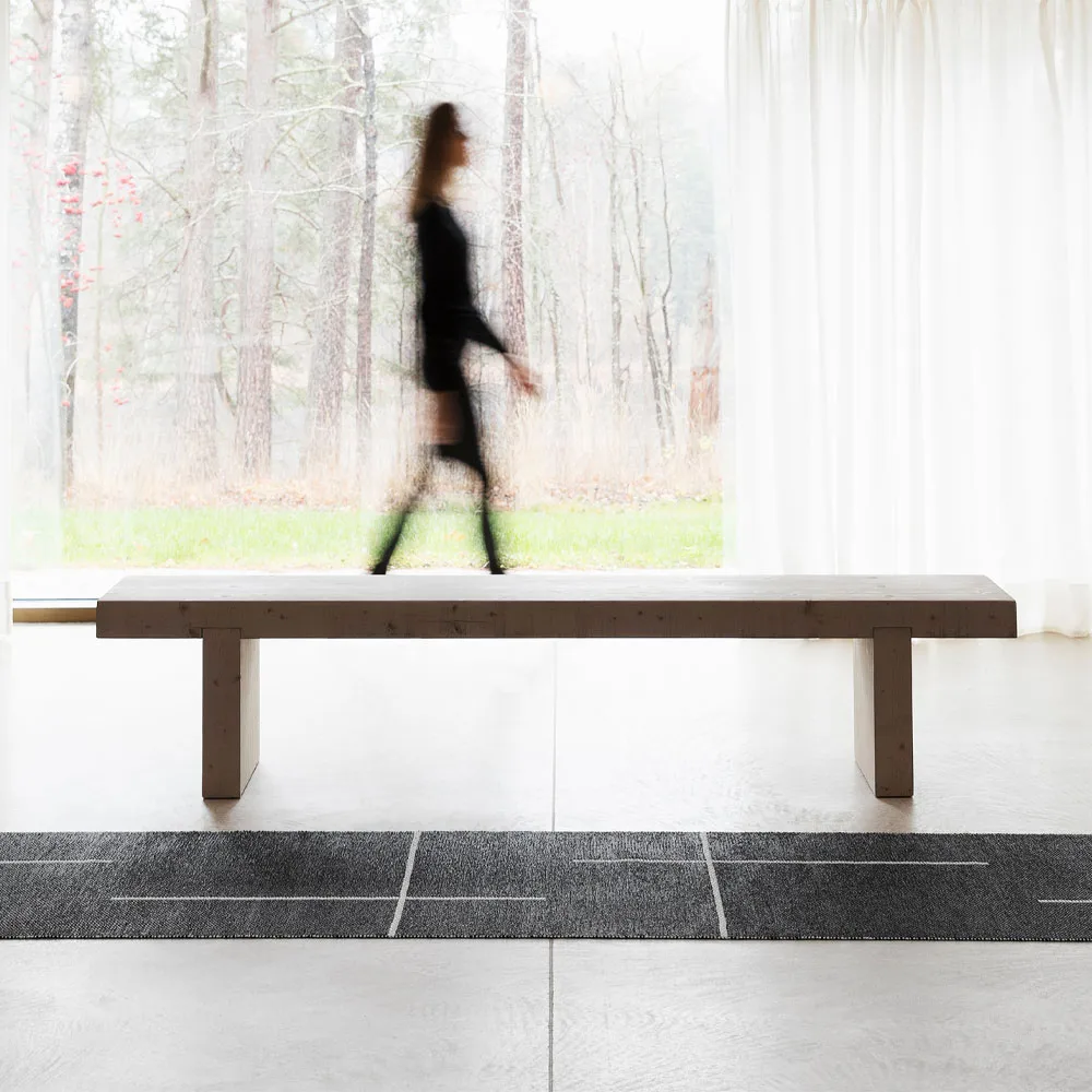 Fred gångmatta, linen, 70x180 cm Pappelina