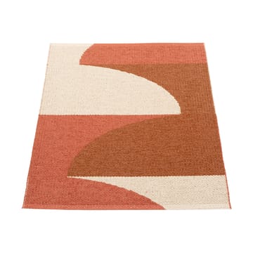 Hill matta - Brick-rust-cream 90x70 cm - Pappelina