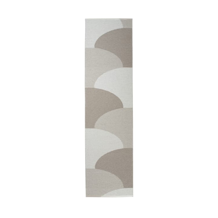 Hill matta, Dark linen-linen-fossil grey 270x70 cm Pappelina