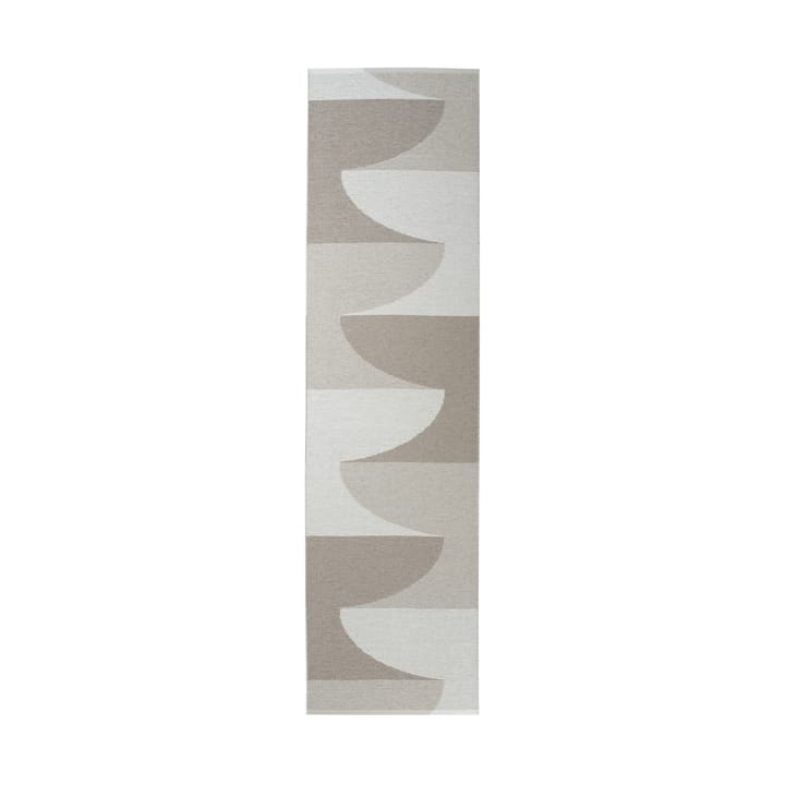 Hill matta, Dark linen-linen-fossil grey 270x70 cm Pappelina