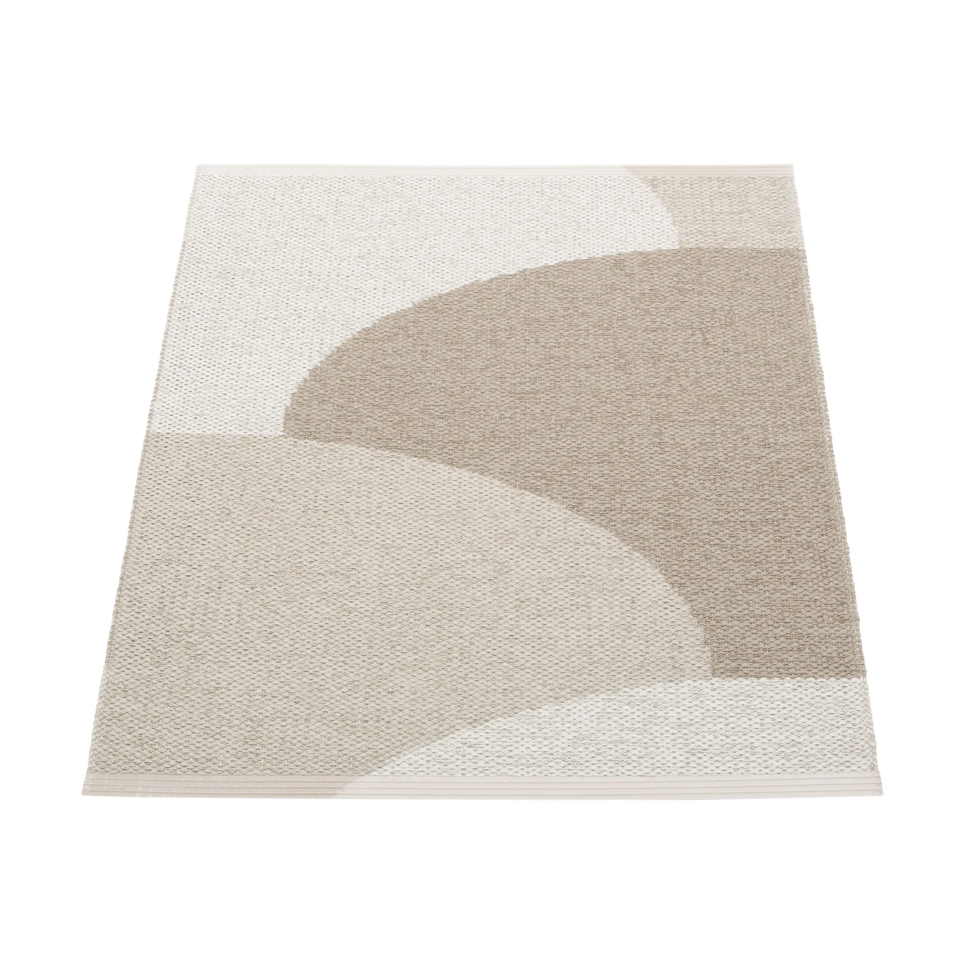 Hill matta, Dark linen-linen-fossil grey 90x70 cm Pappelina