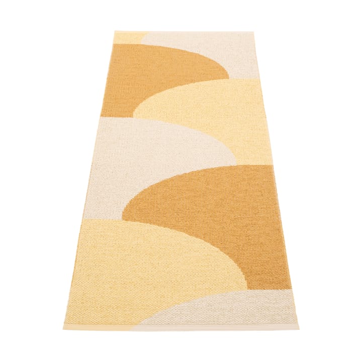 Hill matta - Ochre-pale yellow-cream 180x70 cm - Pappelina