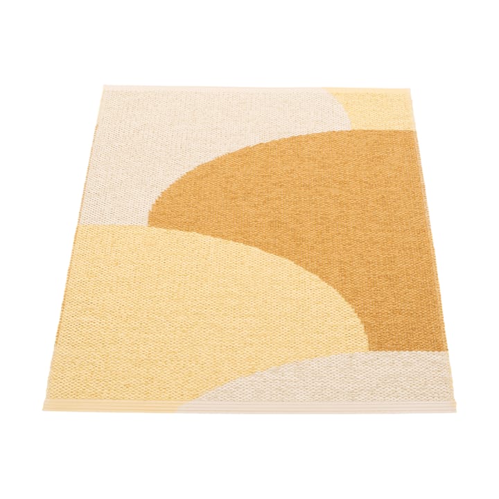 Hill matta - Ochre-pale yellow-cream 90x70 cm - Pappelina
