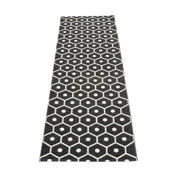 Honey gångmatta black/vanilla - 70x225 cm - Pappelina