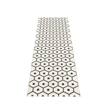 Honey gångmatta black/vanilla - 70x225 cm - Pappelina