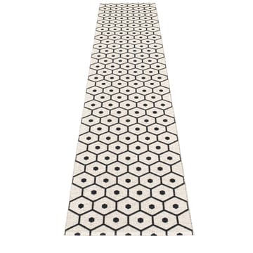 Honey gångmatta black/vanilla - 70x350 cm - Pappelina