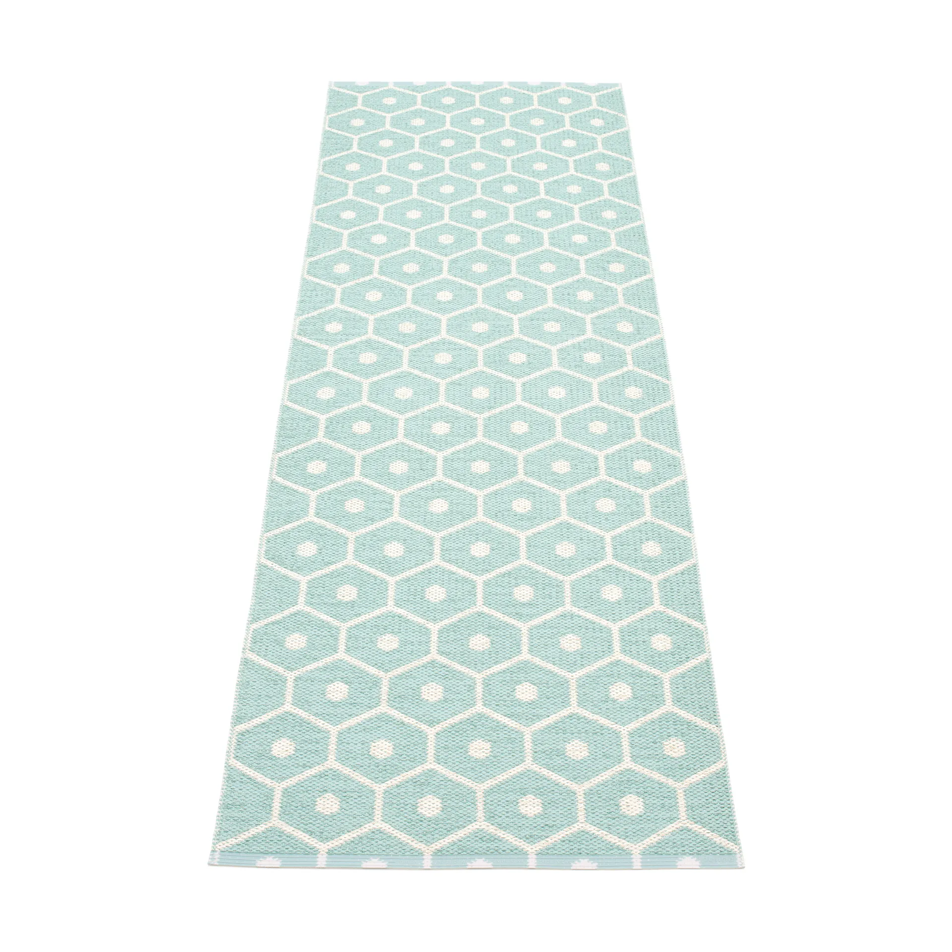 Honey gångmatta pale turquoise/vanilla,, 70x225 cm Pappelina