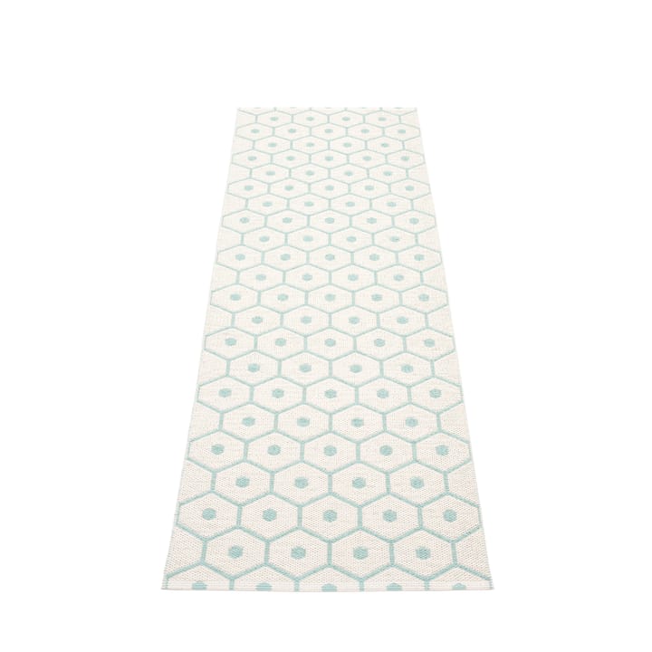 Honey gångmatta pale turquoise/vanilla, - 70x225 cm - Pappelina