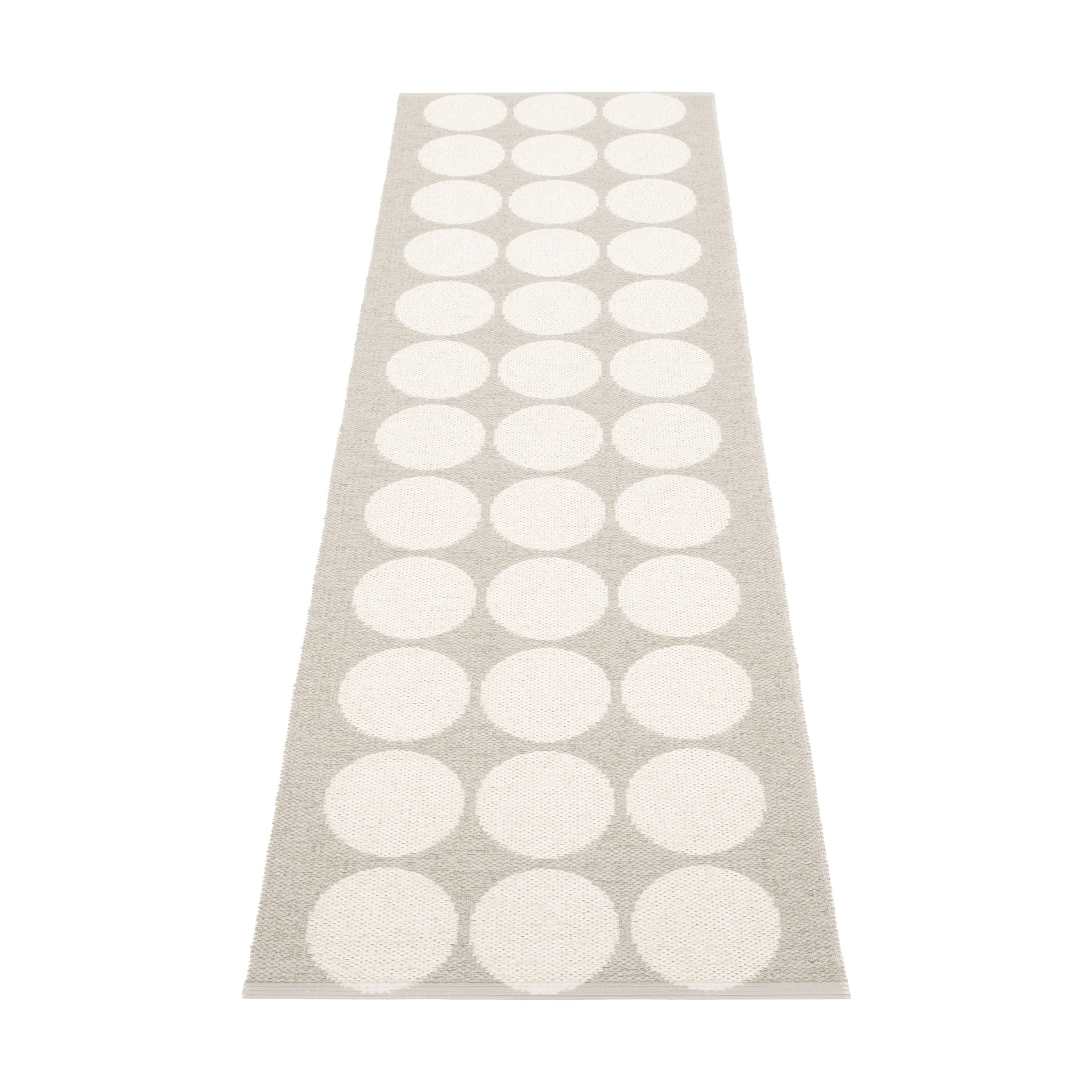 Hugo gångmatta, Linen/vanilla, 70x240 cm Pappelina