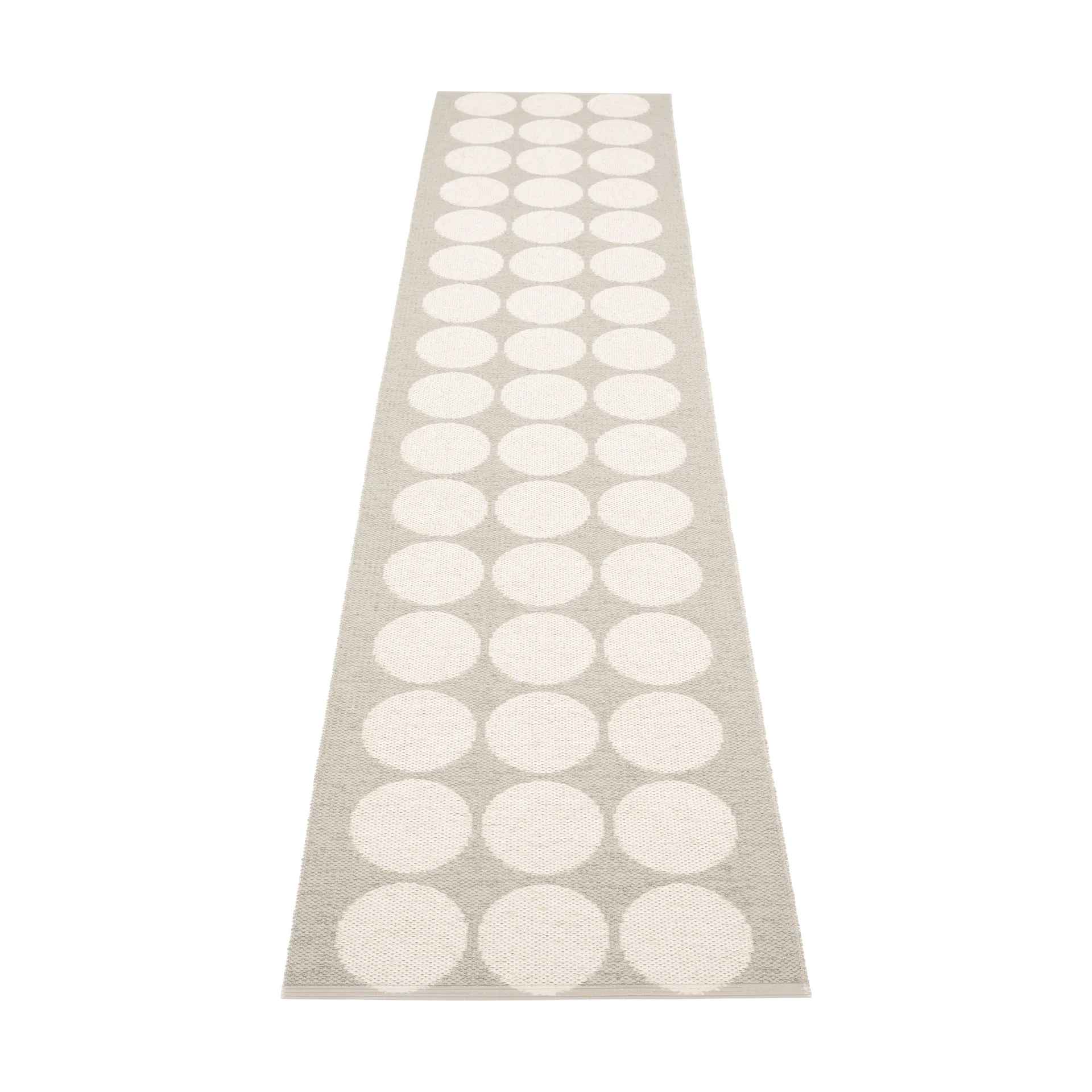 Hugo gångmatta, Linen/vanilla, 70x400 cm Pappelina