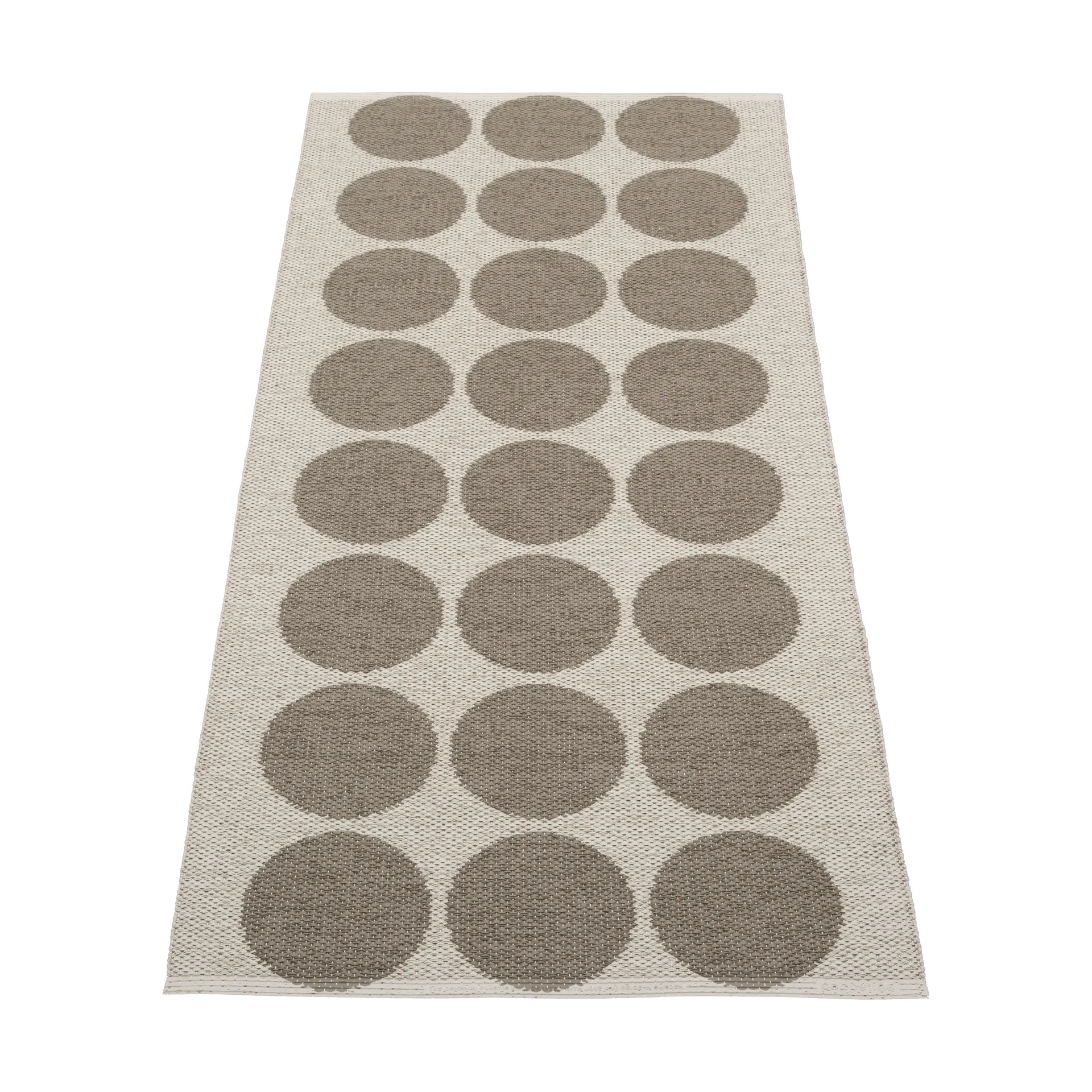 Hugo gångmatta, Walnut/linen, 70x160 cm Pappelina