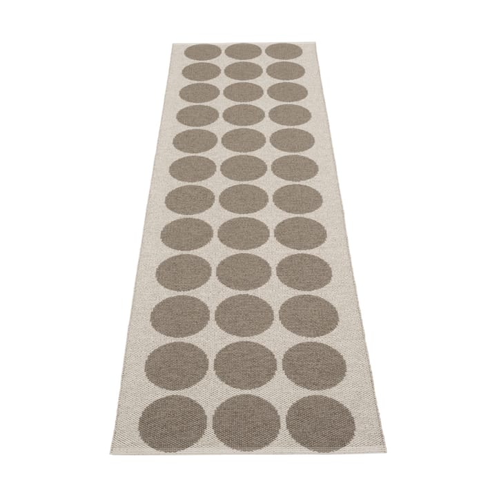 Hugo gångmatta, Walnut/linen, 70x240 cm Pappelina