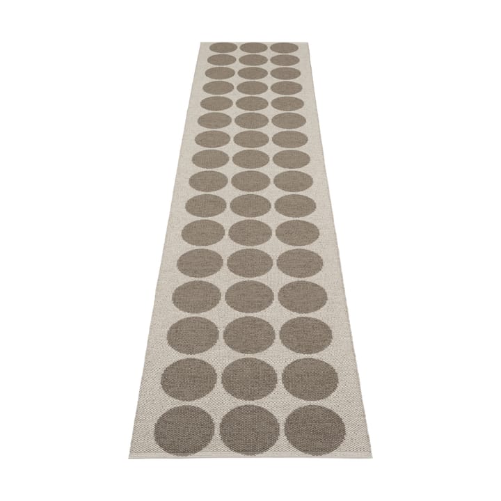Hugo gångmatta, Walnut/linen, 70x320 cm Pappelina
