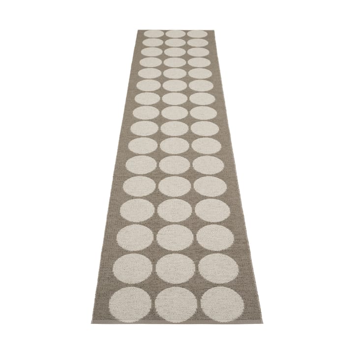 Hugo gångmatta - Walnut/linen, 70x400 cm - Pappelina
