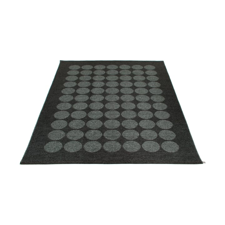 Hugo matta, black metallic/black, 180x260 cm Pappelina