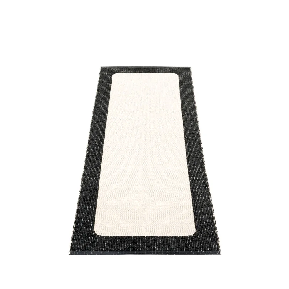 Ilda gångmatta, black, 70x180 cm Pappelina