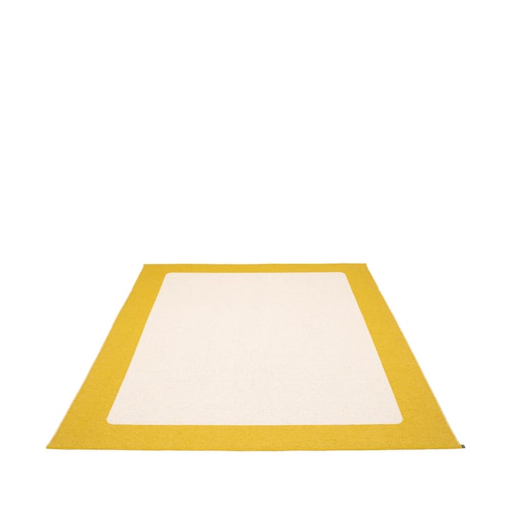 Ilda matta - mustard, 180x180 cm - Pappelina
