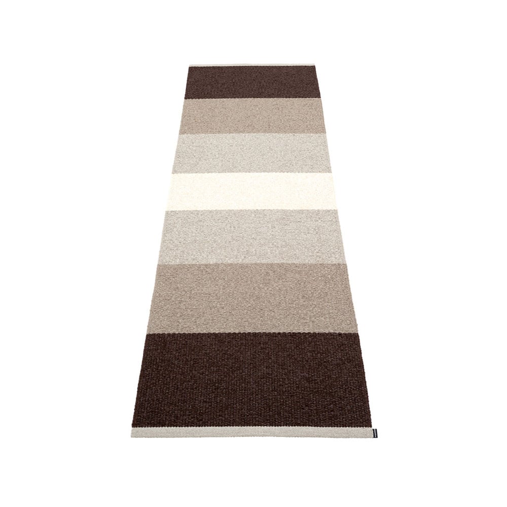 Pappelina Kim gångmatta dark brown, 70x240 cm | Skandinavisk Design | Plastmattor | Brun