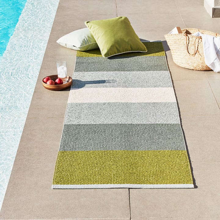 Kim gångmatta, olive, 70x240 cm Pappelina