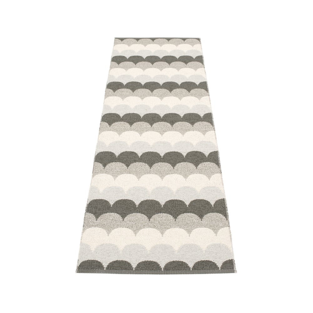 Pappelina Koi gångmatta stone, 70x200 cm | Skandinavisk Design | Plastmattor | Grå
