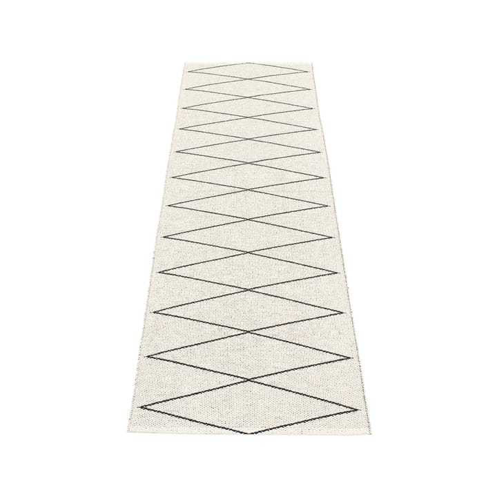 Max gångmatta black/vanilla, 70x240 cm Pappelina