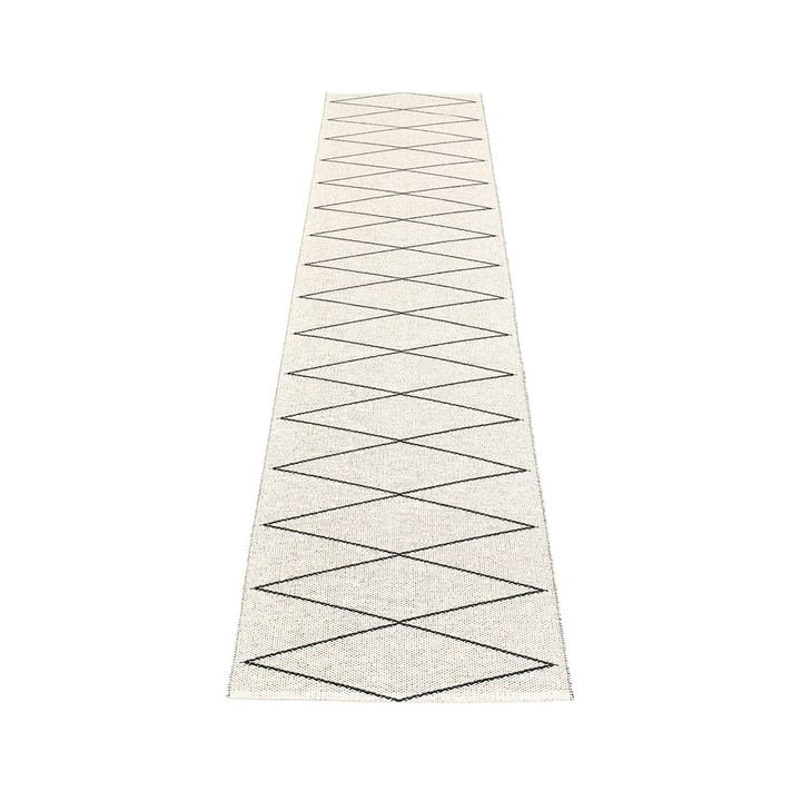 Max gångmatta black/vanilla, 70x320 cm Pappelina
