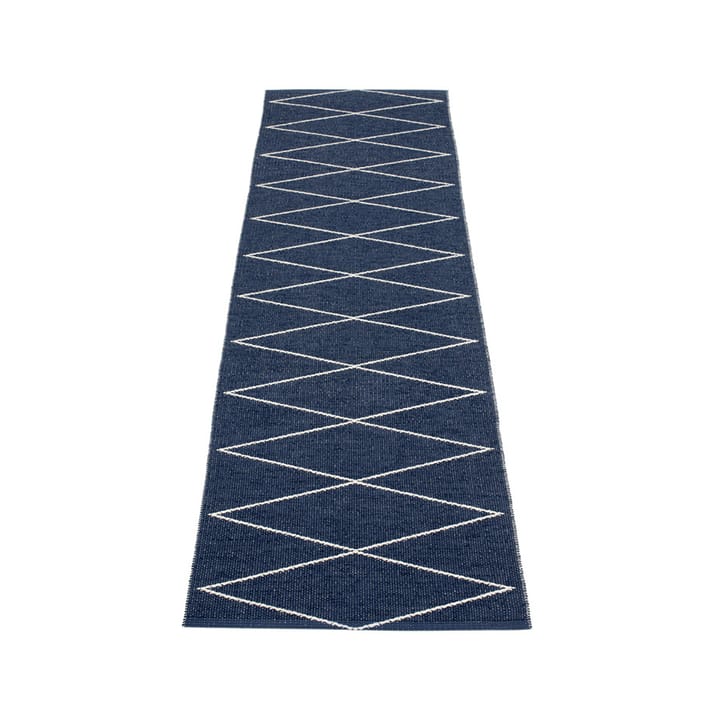 Max gångmatta dark blue/vanilla - 70x160 cm - Pappelina