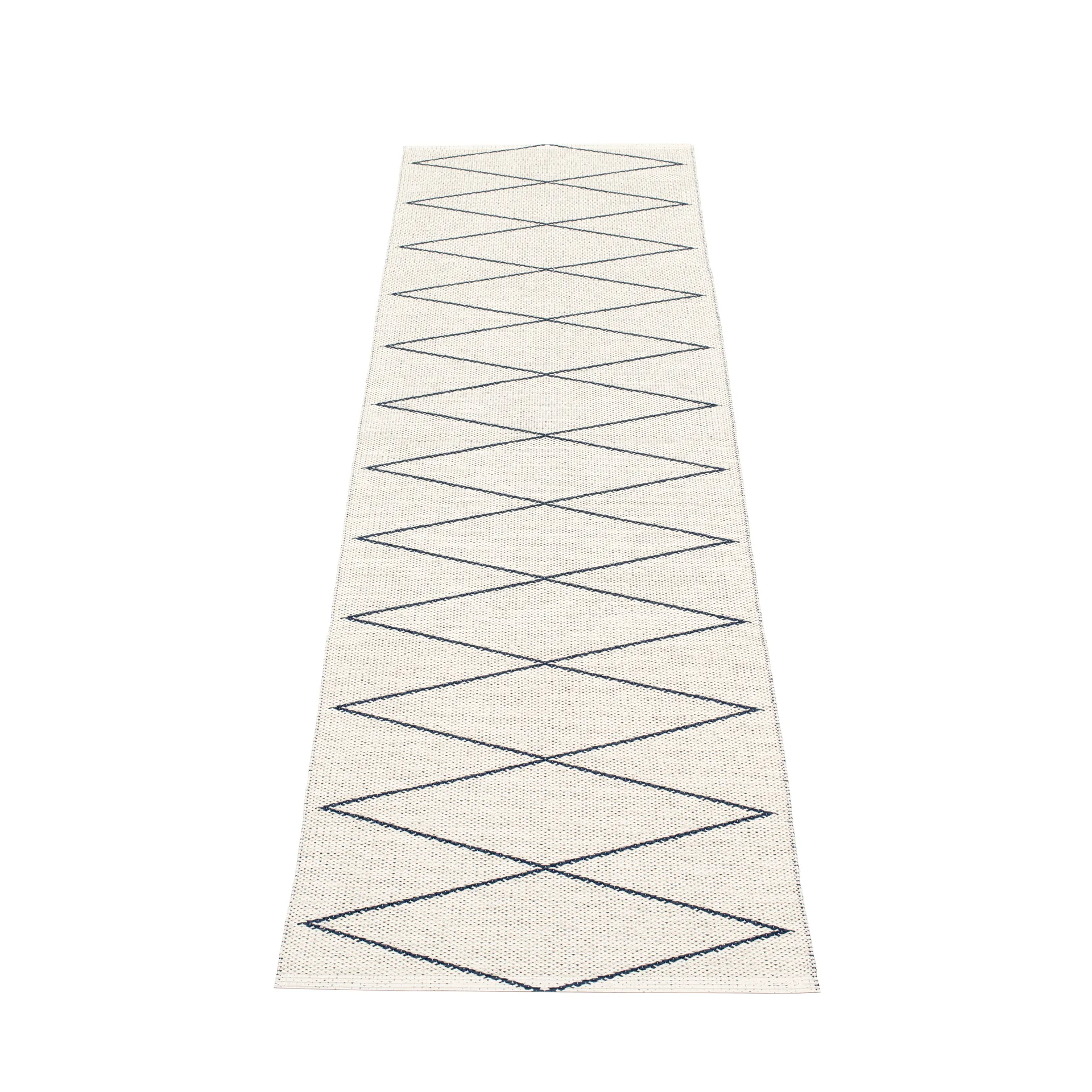 Max gångmatta dark blue/vanilla, 70x240 cm Pappelina