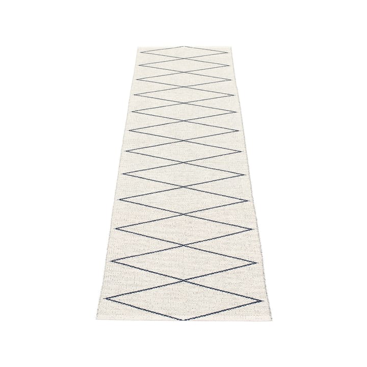 Max gångmatta dark blue/vanilla, 70x320 cm Pappelina