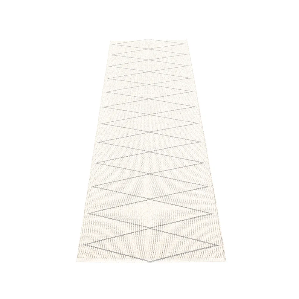 Max gångmatta, grey/vanilla, 70x400 cm Pappelina