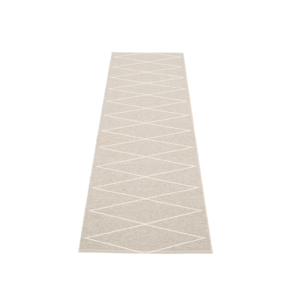 Pappelina Max gångmatta linen/vanilla, 70x240 cm | Skandinavisk Design | Plastmattor | Grå