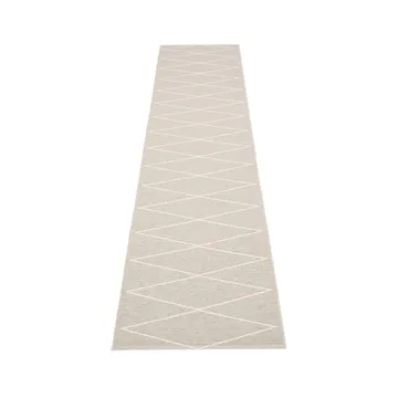 Max gångmatta - linen/vanilla, 70x400 cm - Pappelina