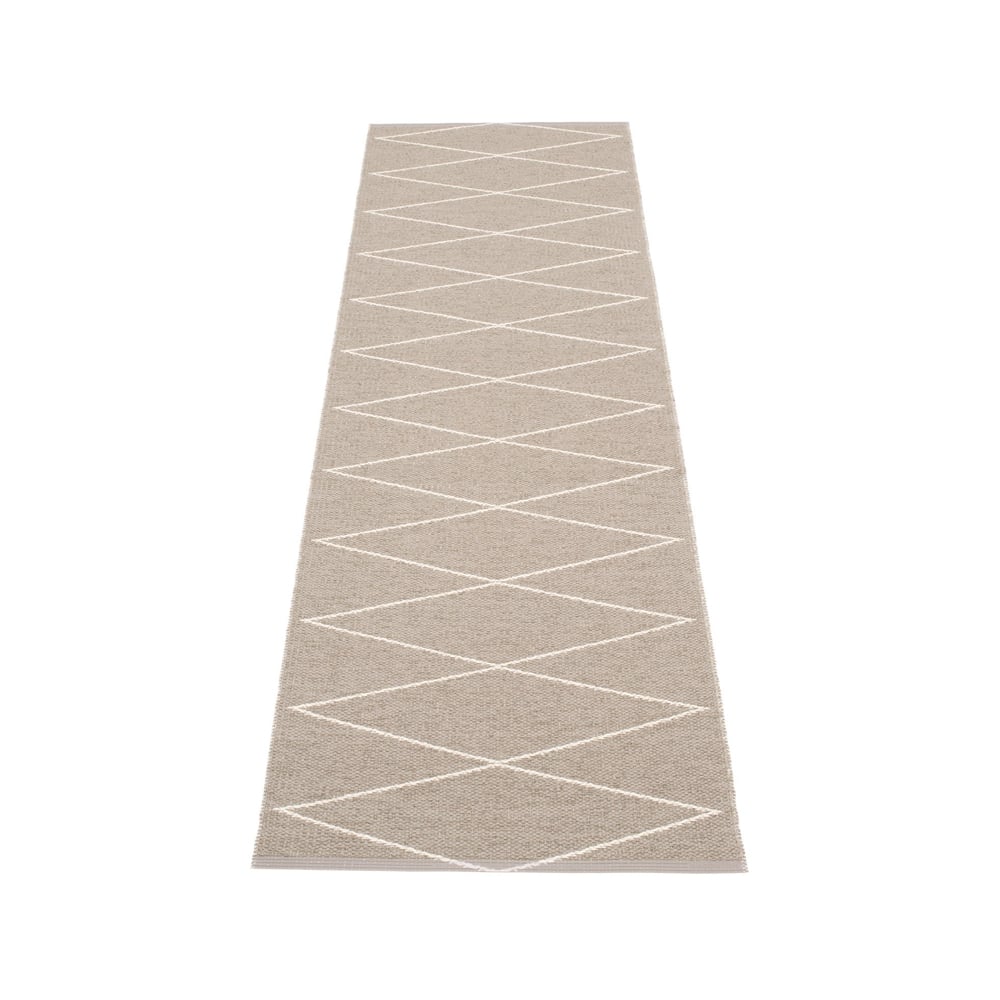 Pappelina Max gångmatta mud/vanilla 70x100 cm | Skandinavisk Design | Plastmattor | Beige
