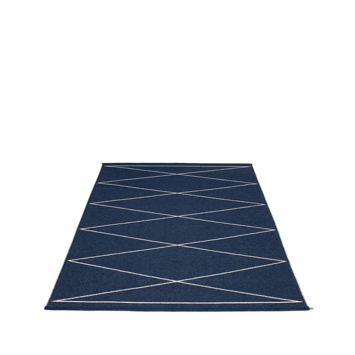 Max matta dark blue/vanilla - 180x260 cm - Pappelina