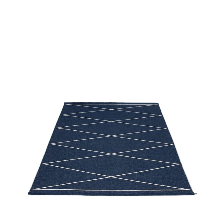 Max matta dark blue/vanilla - 180x260 cm - Pappelina