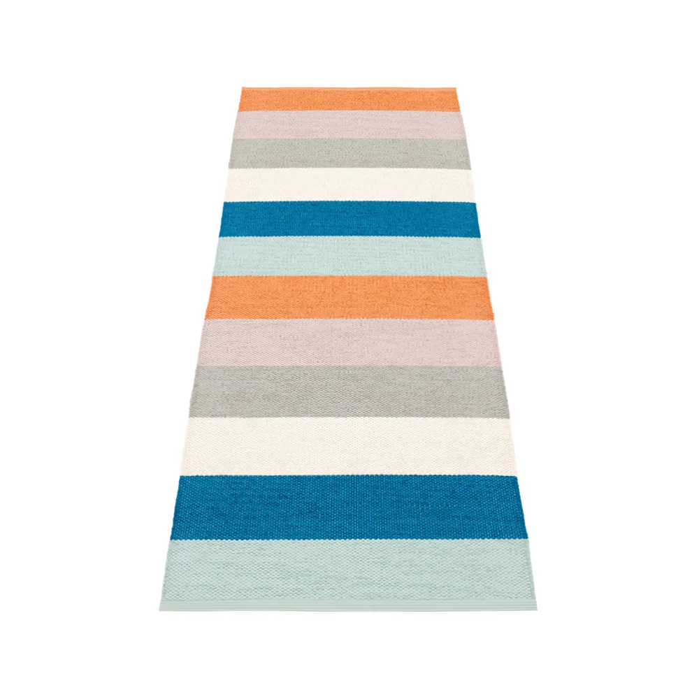 Molly gångmatta, petrol, 70x100 cm Pappelina