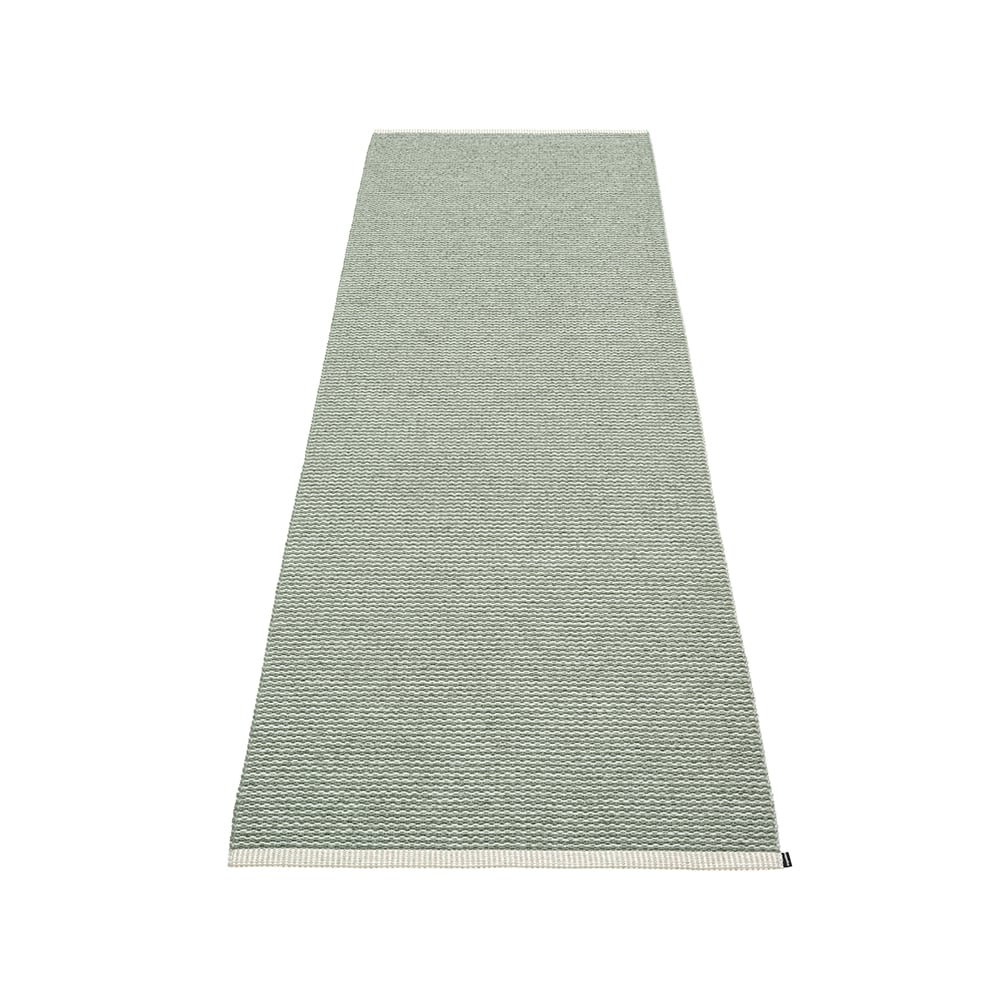 Pappelina Mono gångmatta army/sage, 60x250 cm | Skandinavisk Design | Plastmattor | Grön