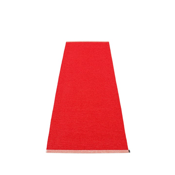 Mono gångmatta coral red/red - 85x260 cm - Pappelina