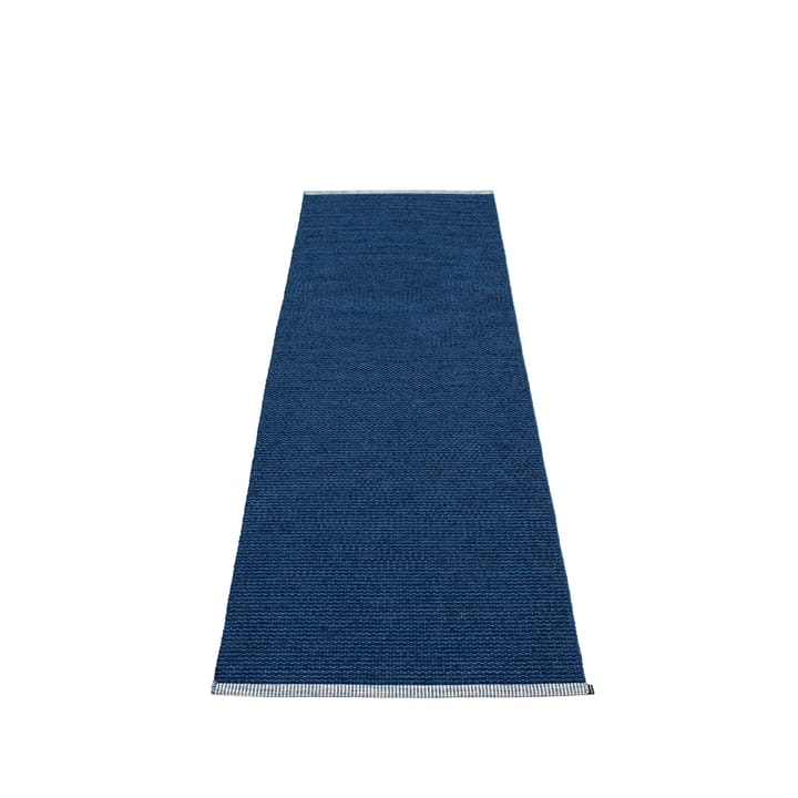 Mono gångmatta - dark blue/denim, 85x160 cm - Pappelina