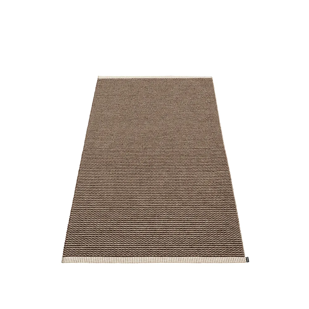Mono gångmatta, dark brown/dark linen, 60x150 cm Pappelina