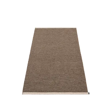 Mono gångmatta - dark brown/dark linen, 60x150 cm - Pappelina