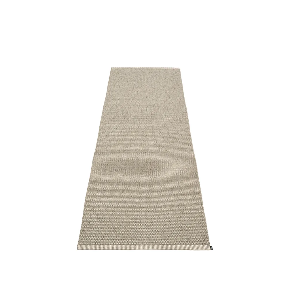 Mono gångmatta, dark linen/linen, 85x260 cm Pappelina