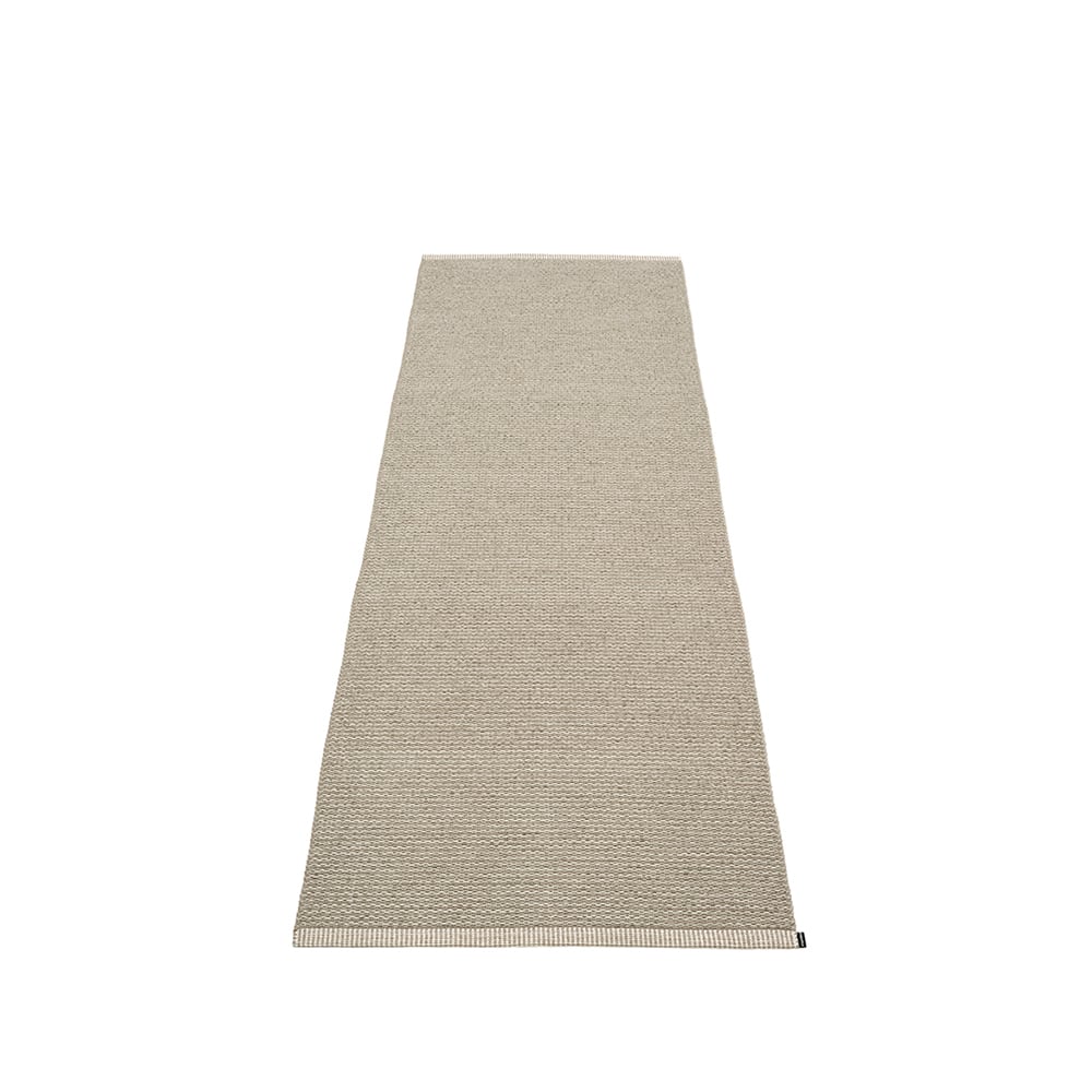 Pappelina Mono gångmatta dark linen/linen, 85x260 cm