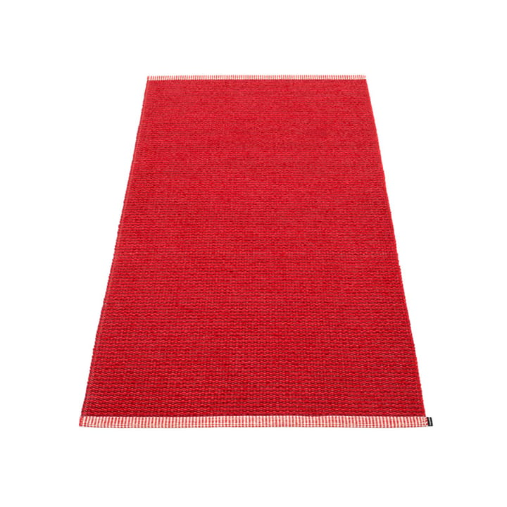 Mono gångmatta - dark red/red, 85x160 cm - Pappelina