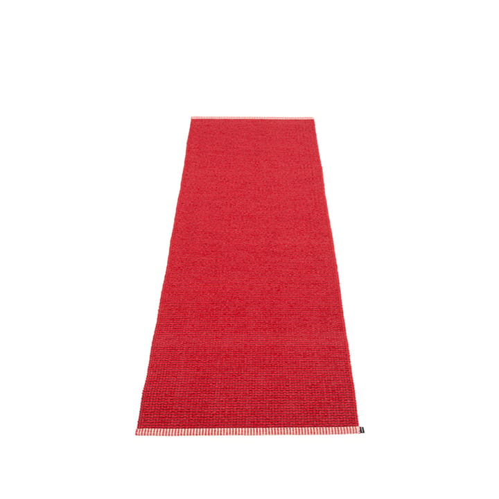 Mono gångmatta - dark red/red, 85x260 cm - Pappelina
